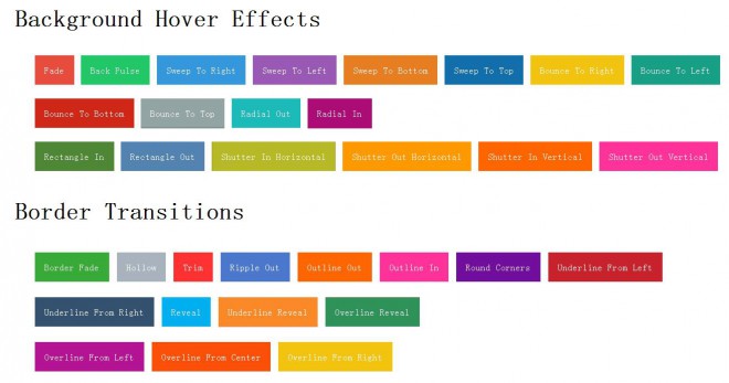 CSS3按钮多种移入动画