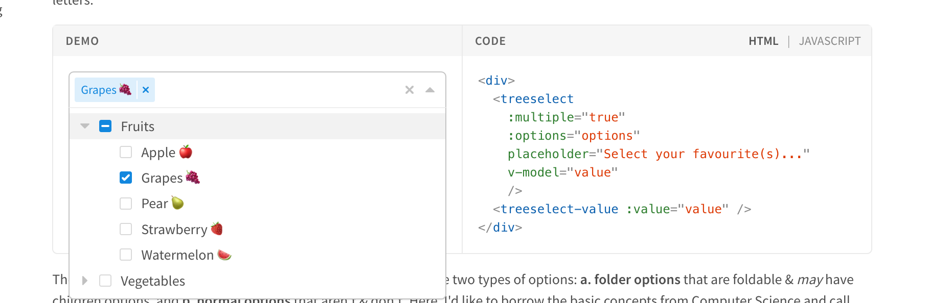 vue-treeselect